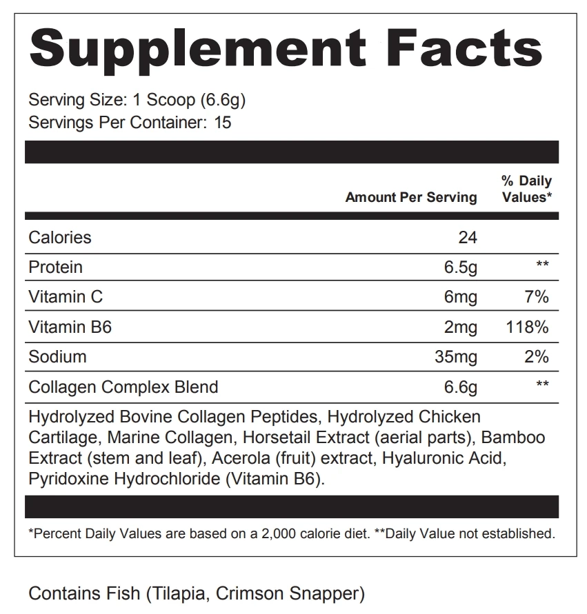 Collagen Powder Travel Size ingredient image