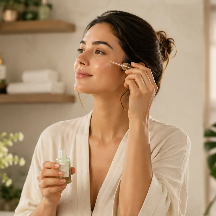 Soft skincare moment